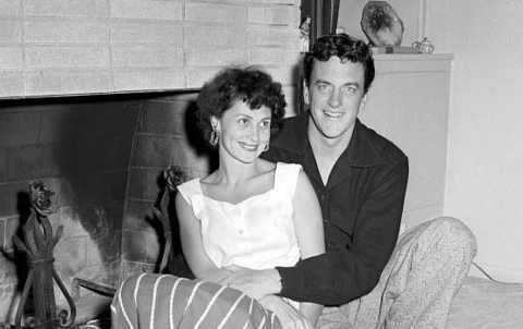 Actor, James Arness with his wife